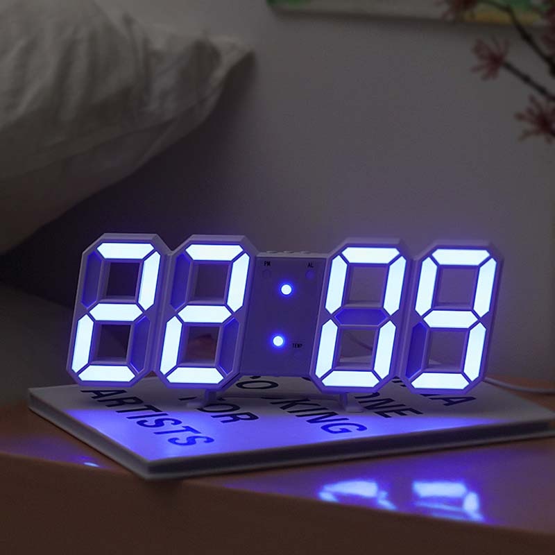 3D LED Digital Wall Clock